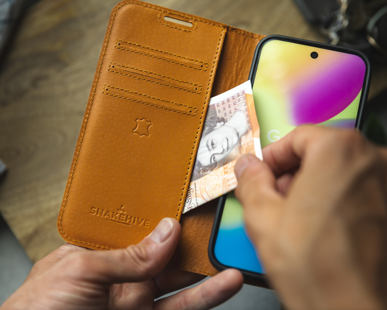 Google Pixel 11 Pro XL - Vintage Leather Wallet Phone Case
