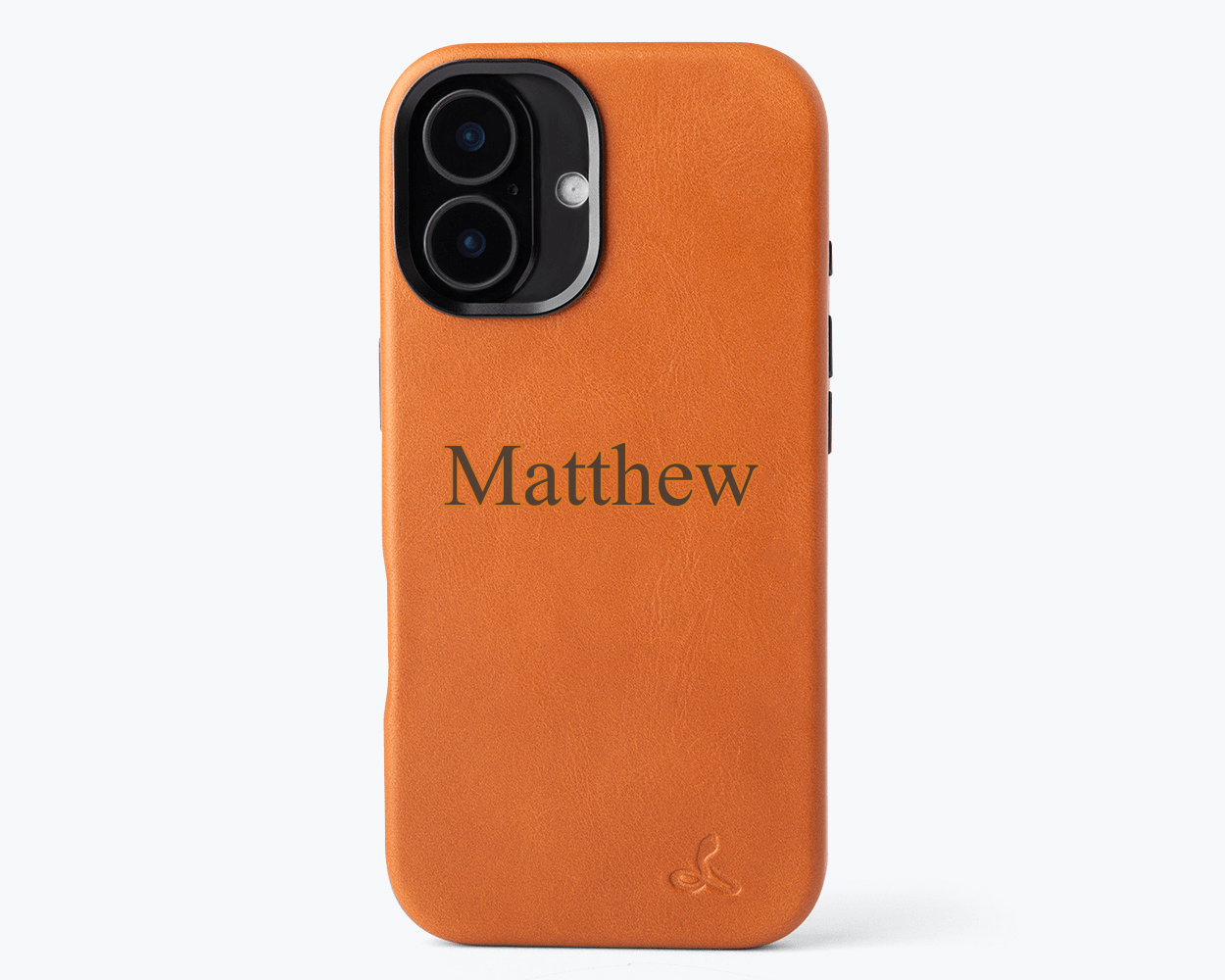 Personalised Slim Leather iPhone Case
