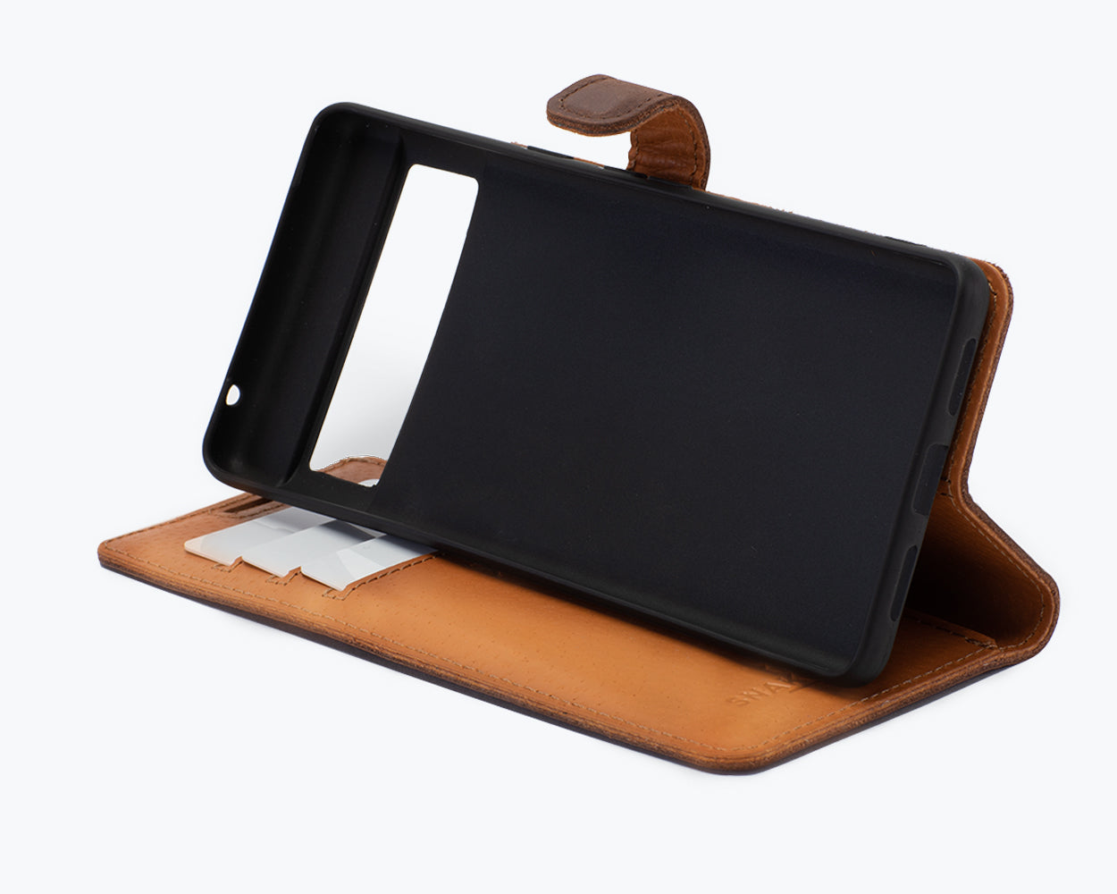 Google Pixel 7A - Vintage Leather Wallet Phone Case