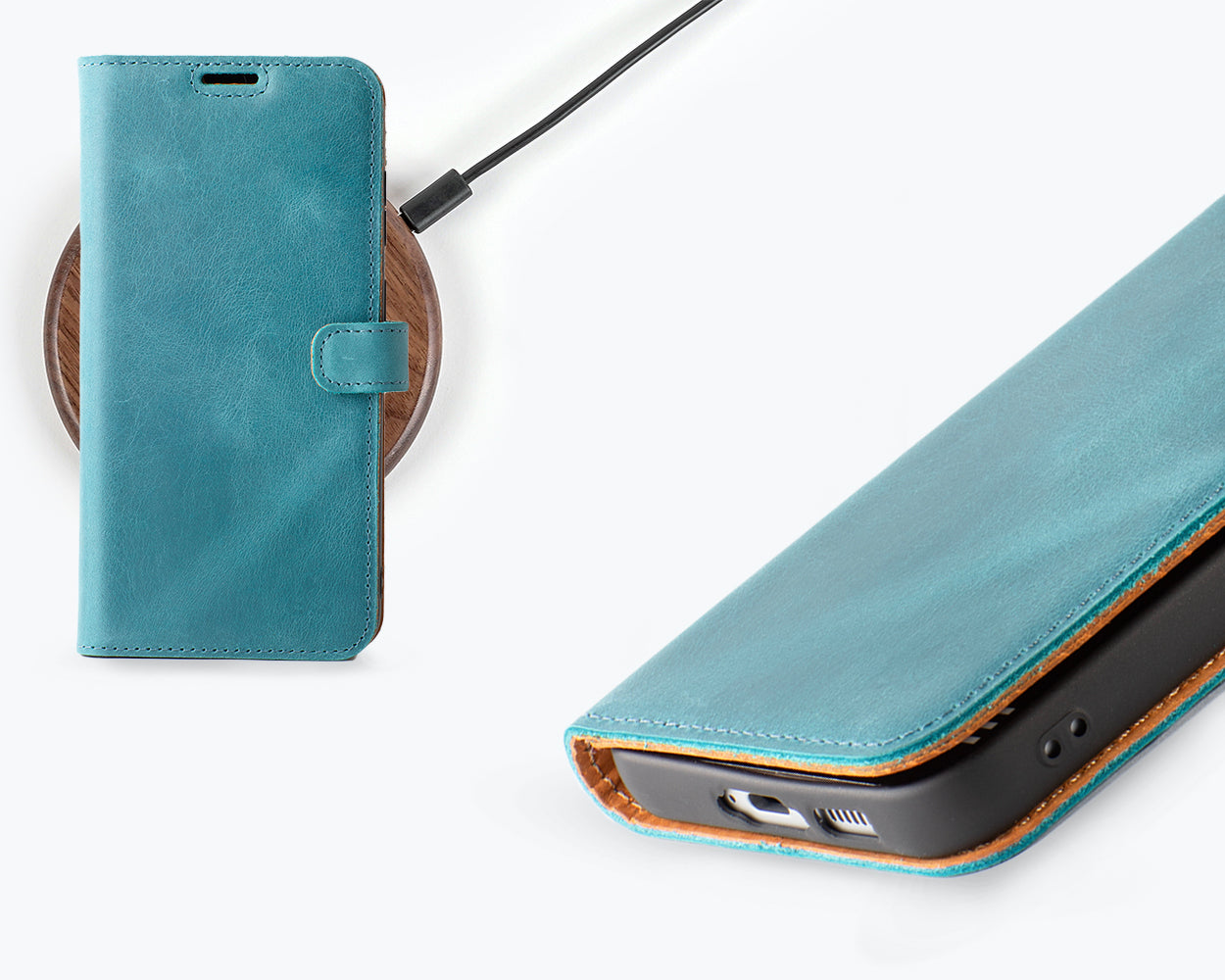 Samsung Galaxy S24 FE - Vintage Leather Wallet Phone Case