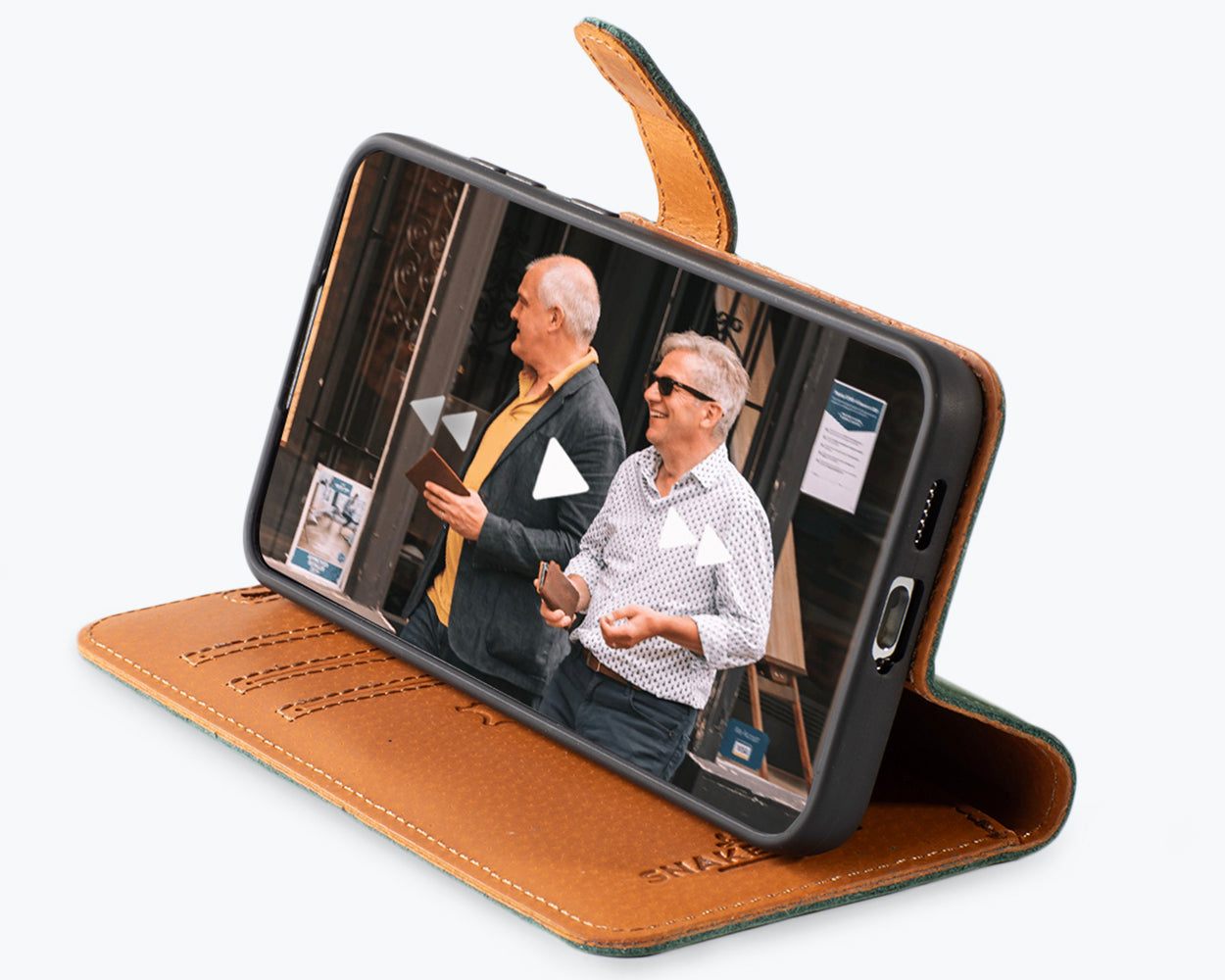 Samsung Galaxy S25 Plus - Vintage Leather Wallet Phone Case