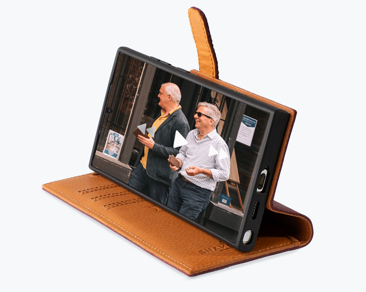 Samsung Galaxy S24 Ultra - Vintage Leather Wallet Phone Case