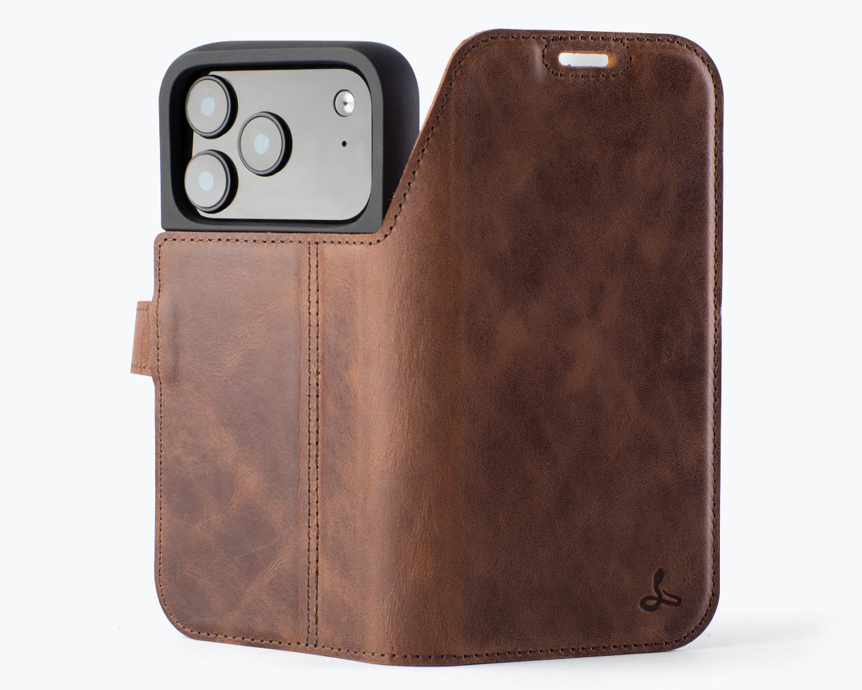 Apple iPhone 17 Pro - Vintage Leather Wallet Phone Case