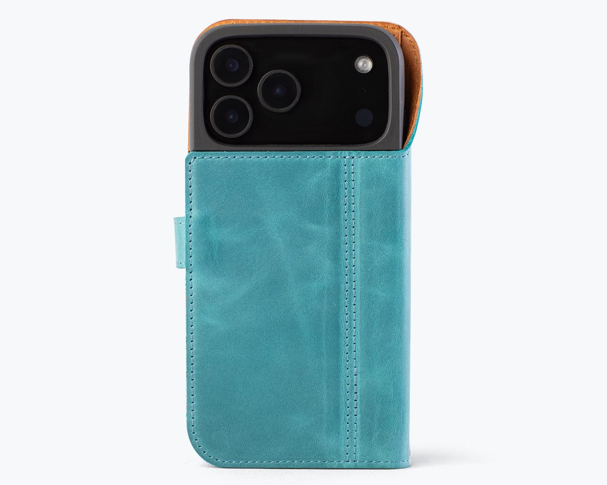 Apple iPhone 17 Pro Max - Vintage Leather Wallet Phone Case