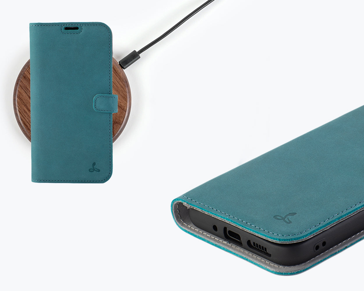 Samsung Galaxy S24 FE - Vintage Leather Wallet Phone Case