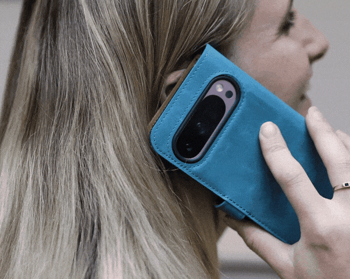 Google Pixel 9 Pro XL - Vintage Leather Wallet Phone Case