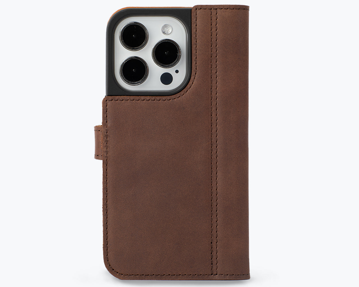 Apple iPhone 15 Pro - Vintage Leather Wallet Phone Case