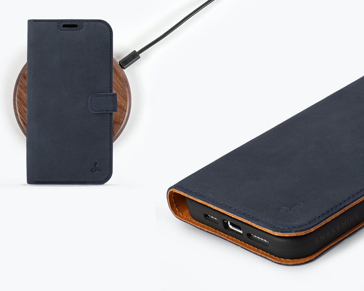 Apple iPhone 15 Pro Max - Vintage Leather Wallet Phone Case