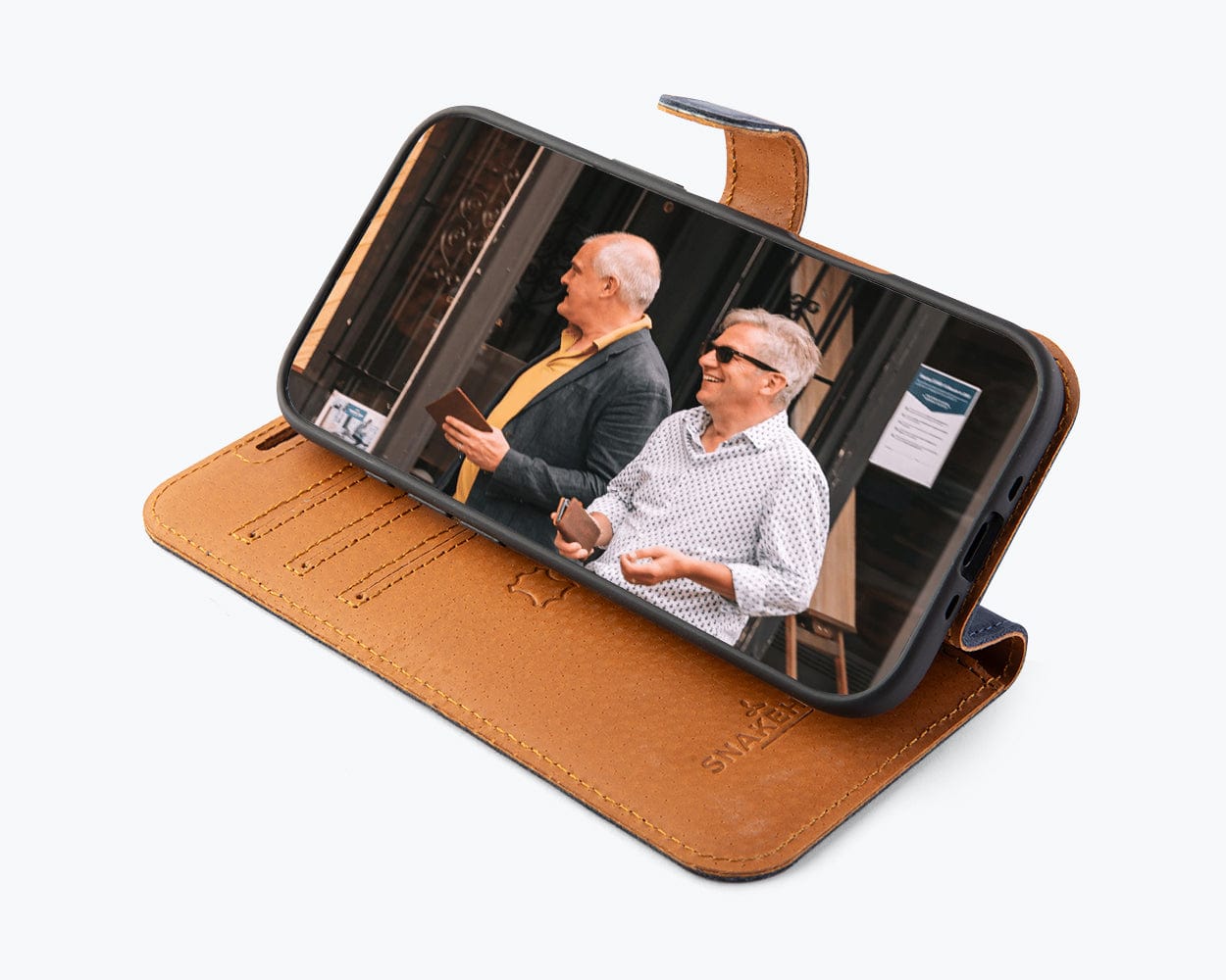 Apple iPhone Air - Vintage Leather Wallet Phone Case