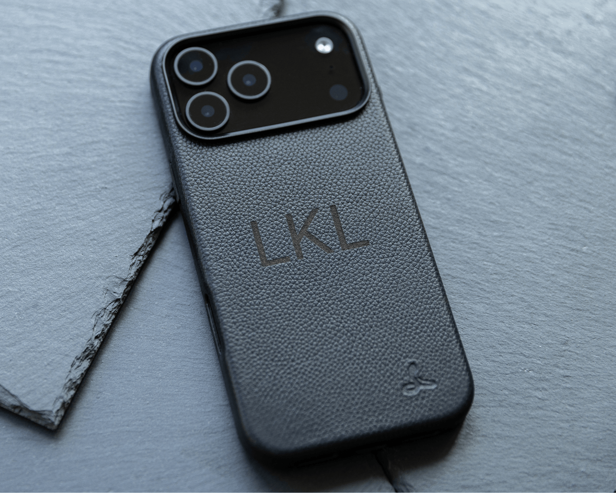 Personalised Slim Leather iPhone Case