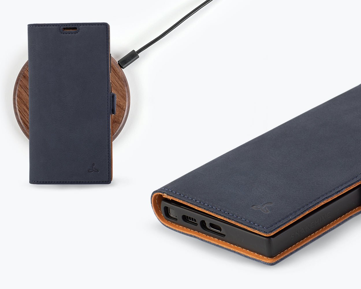 Samsung Galaxy S24 Ultra - Vintage Leather Wallet Phone Case (Side Clasp)