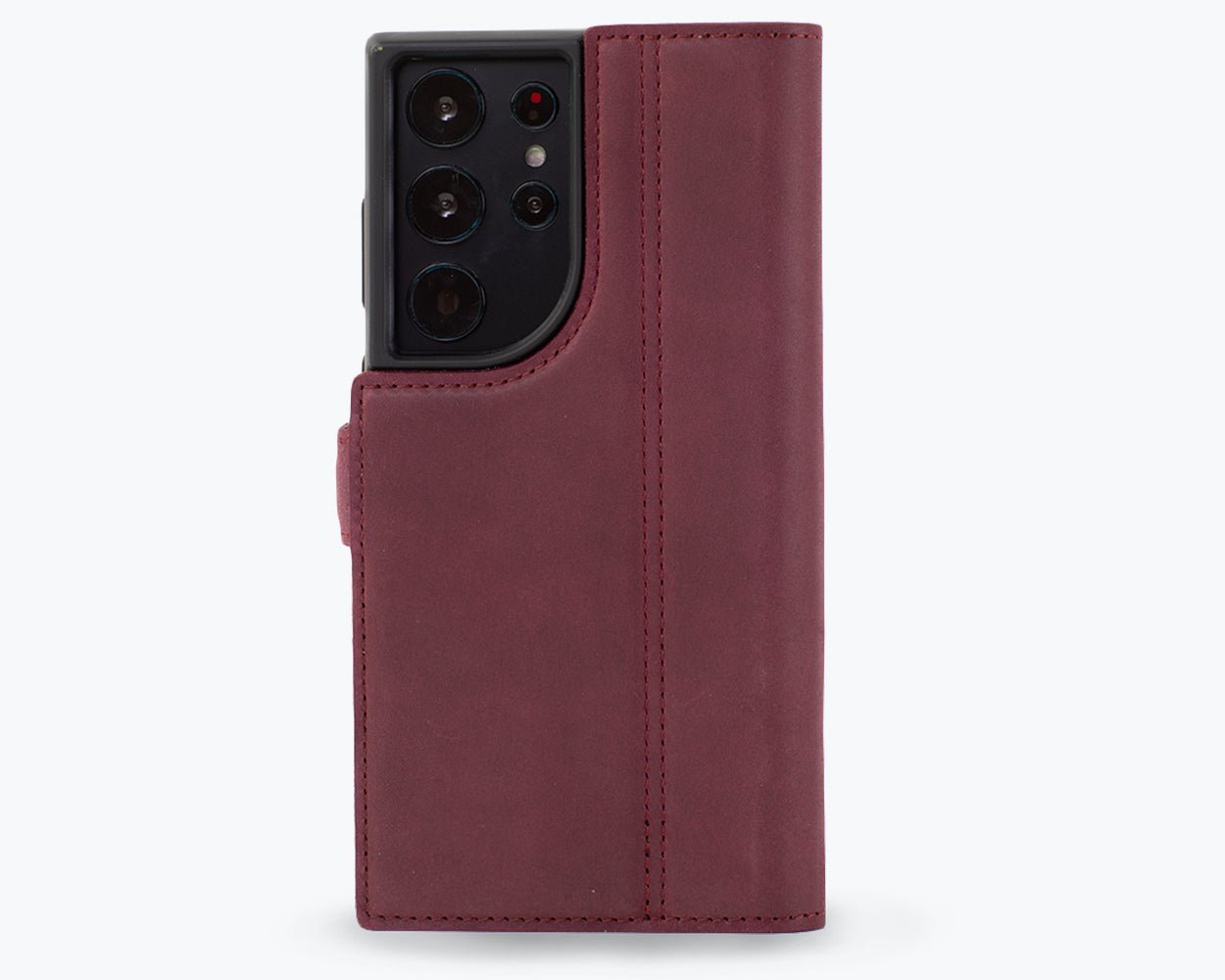 Samsung Galaxy S23 Ultra - Vintage Leather Wallet Phone Case (Side Clasp)