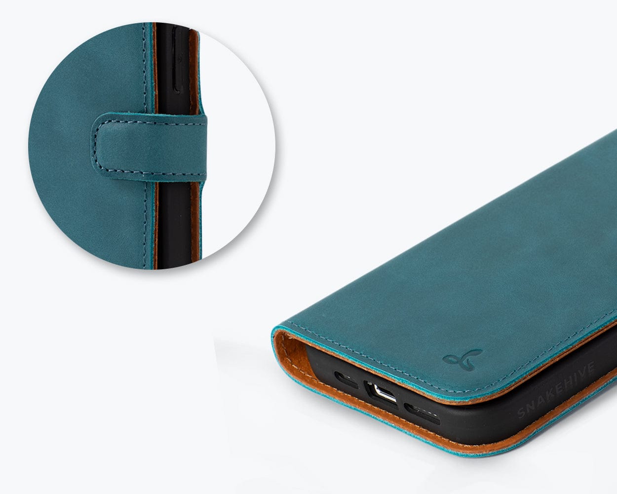 Iphone 15 Pro Max Leather Wallet Case - Snakehive UK