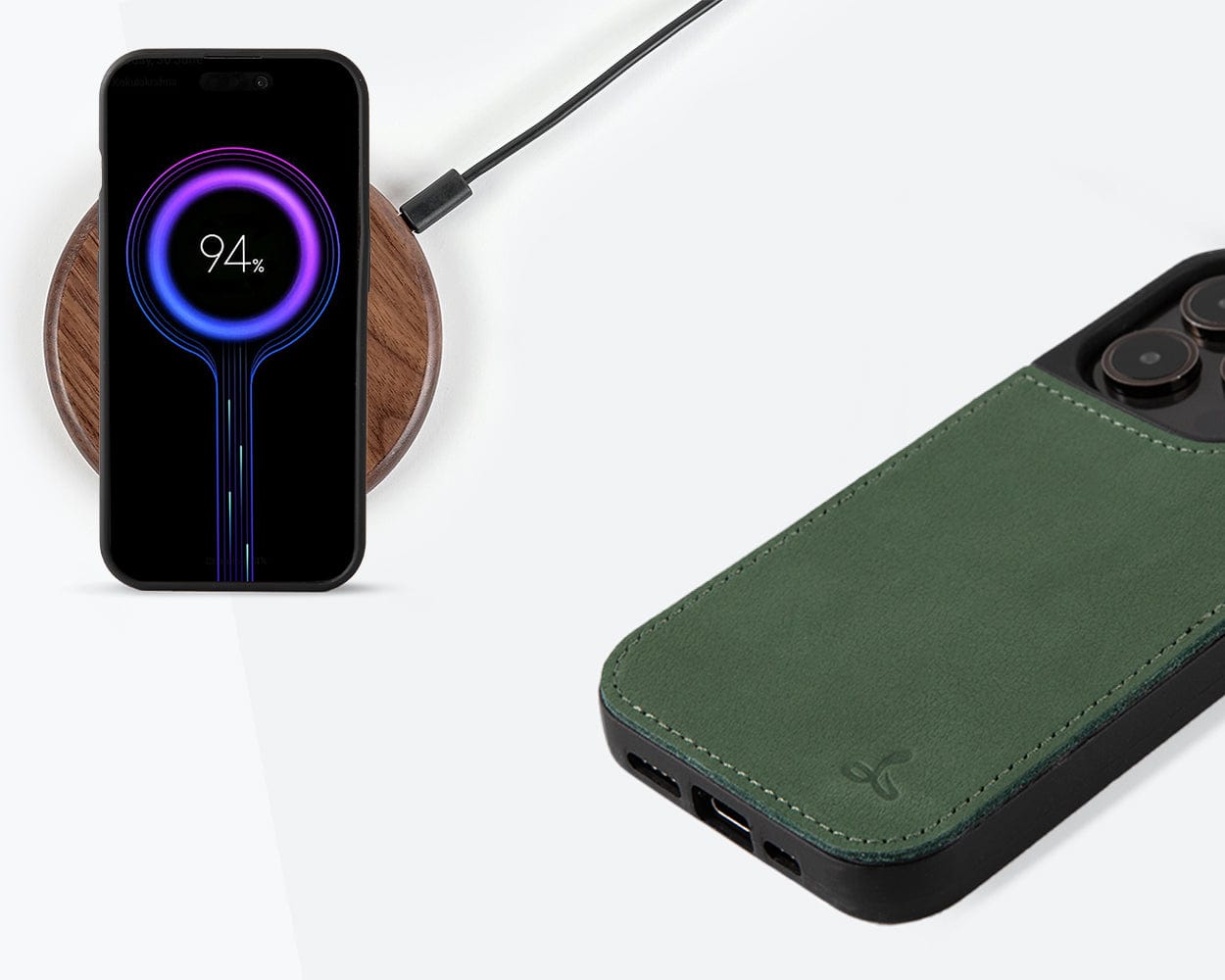 Vintage Leather Back Case Apple Iphone 15 Pro - Snakehive UK