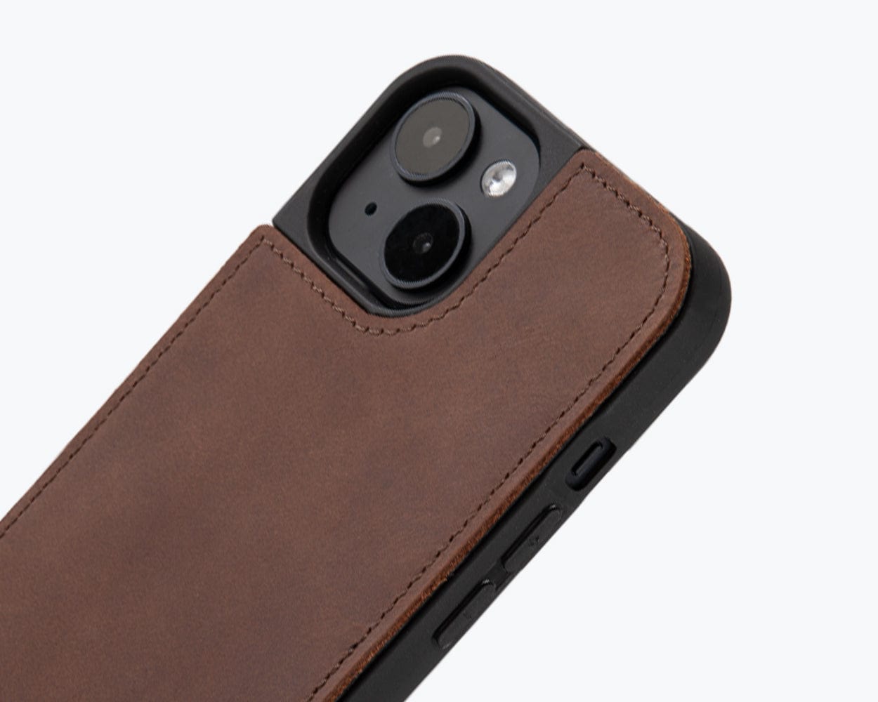 Vintage Leather Back Case Apple Iphone 15 - Snakehive UK