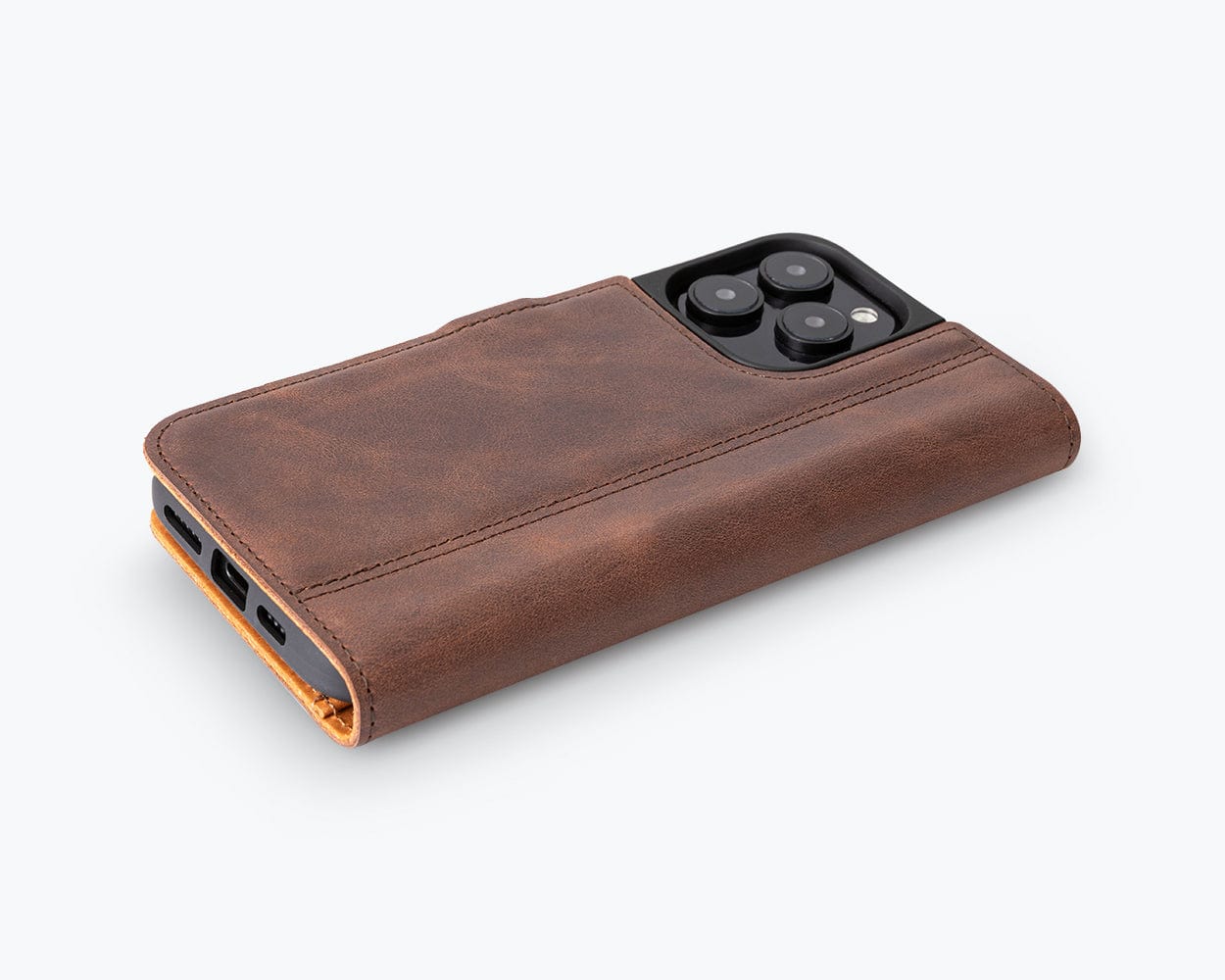 Apple Iphone 16 Pro Max Vintage Leather Wallet - Snakehive UK