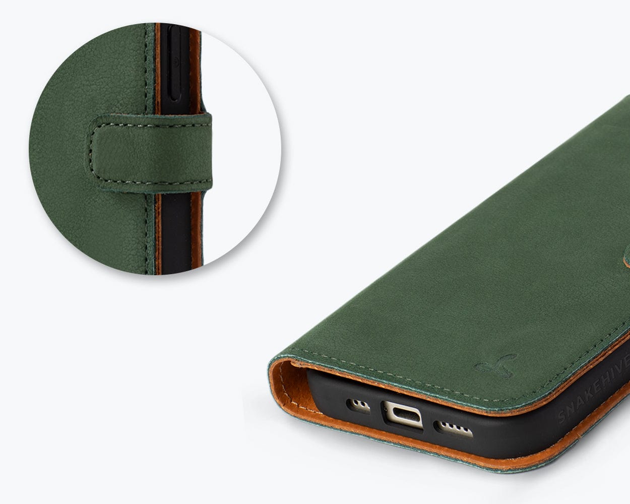 Apple Iphone 16 Plus Vintage Leather Wallet - Snakehive UK