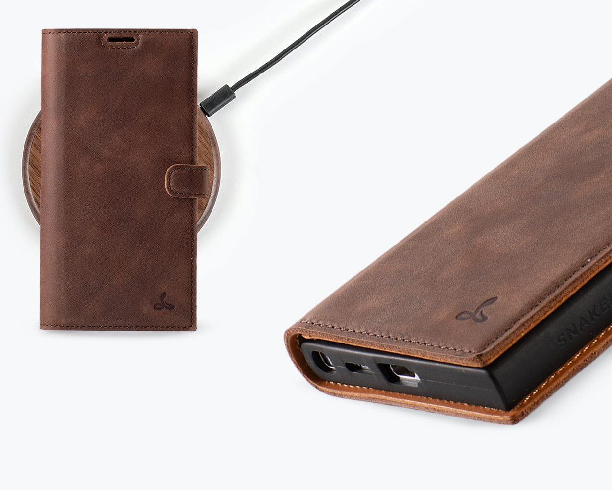 Samsung Galaxy S24 Ultra Vintage Leather Wallet - Snakehive UK