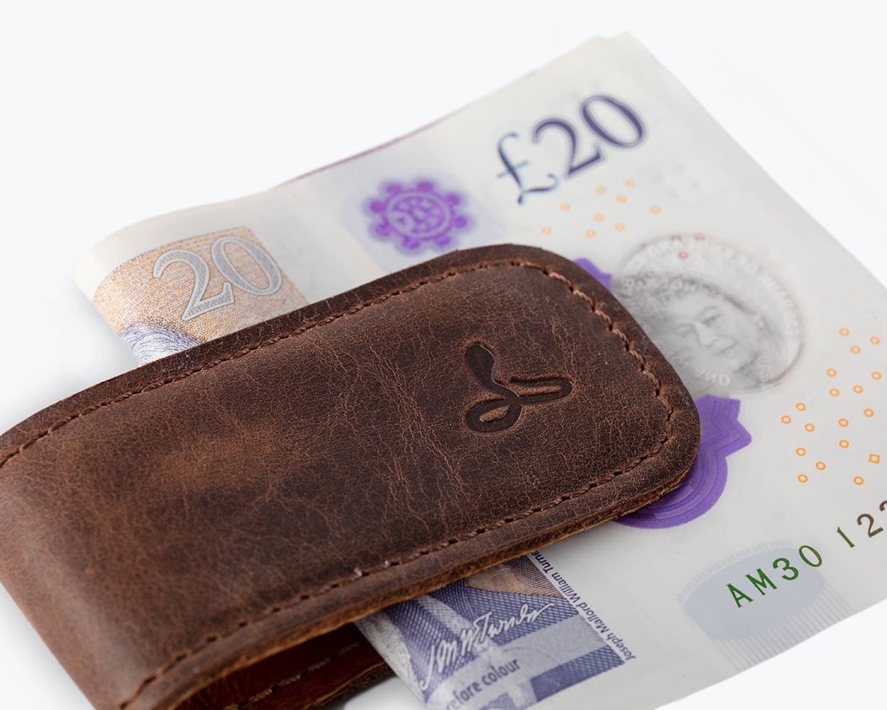 Vintage Leather Money Clasp - Snakehive UK