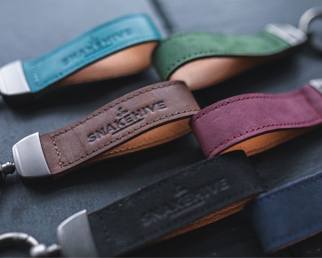 Vintage Leather Key Loop - Snakehive UK