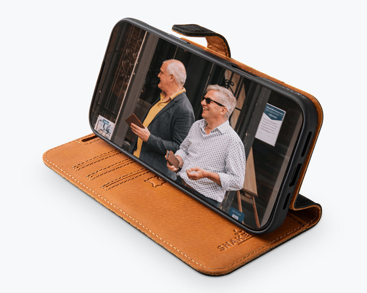 Apple iPhone 16 Pro - Vintage Leather Wallet Phone Case