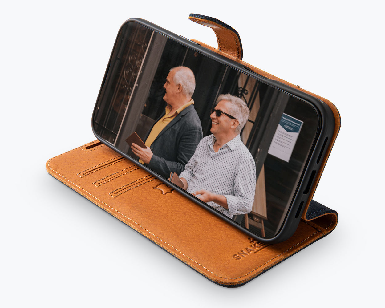 Apple iPhone 16 Pro Max - Vintage Leather Wallet Phone Case