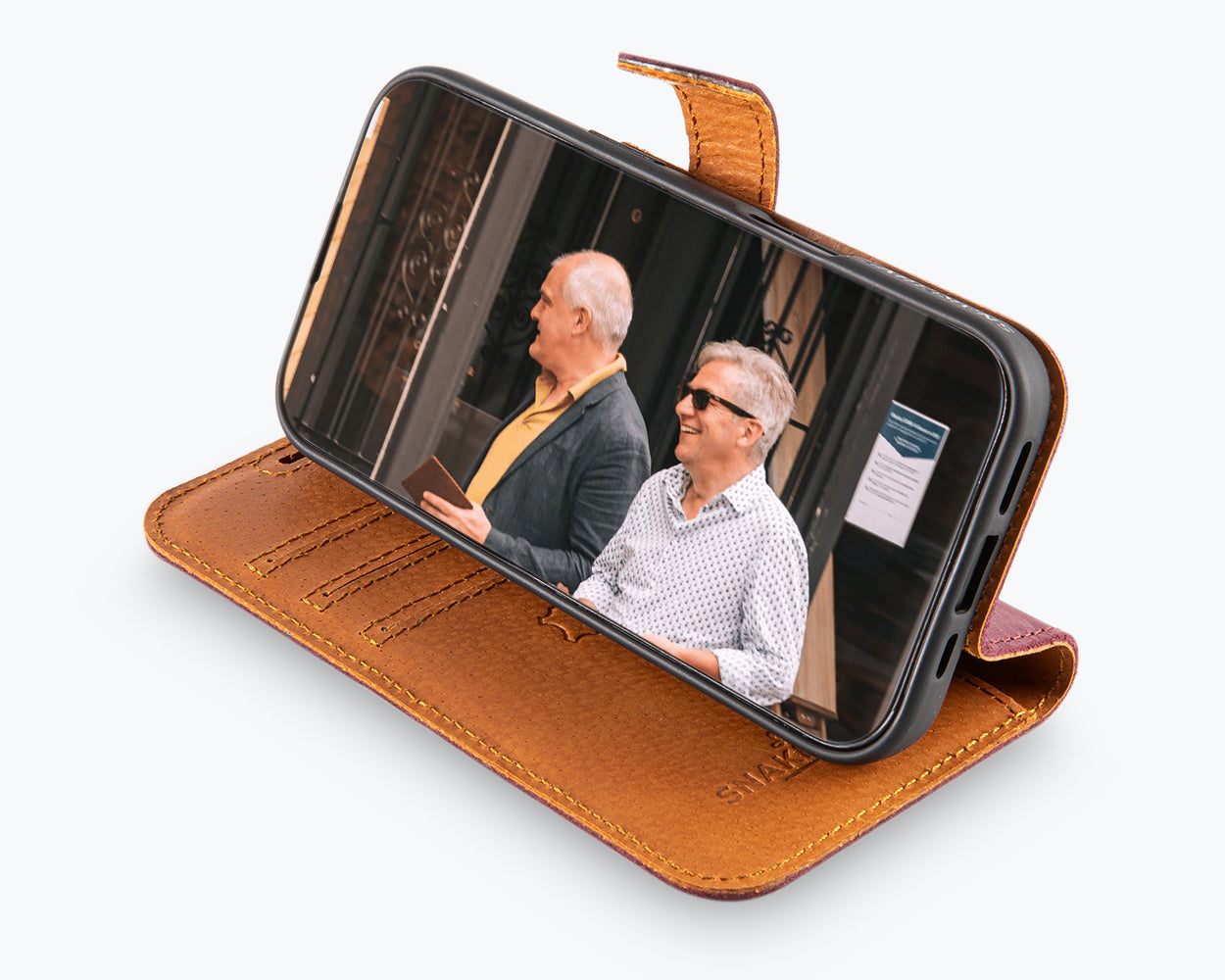 Apple iPhone 16 - Vintage Leather Wallet Phone Case