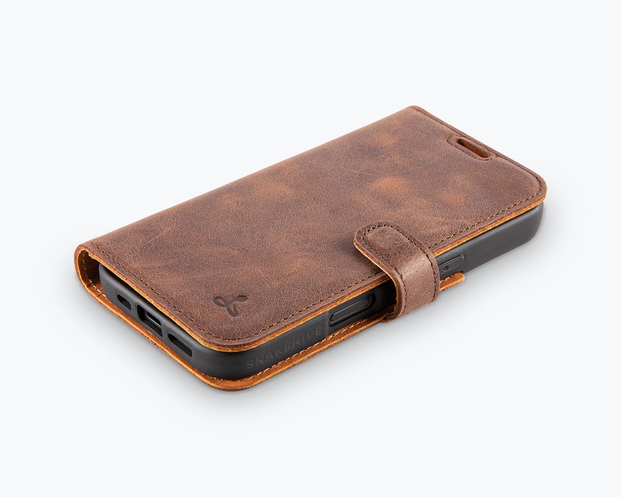 Apple iPhone 17 - Vintage Leather Wallet Phone Case