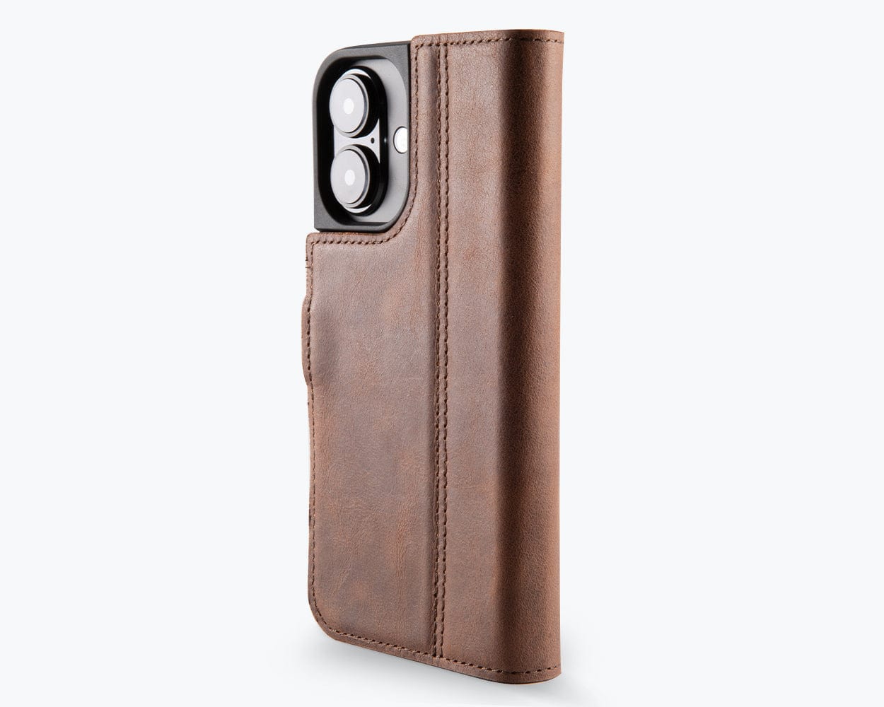 Apple iPhone 17 - Vintage Leather Wallet Phone Case