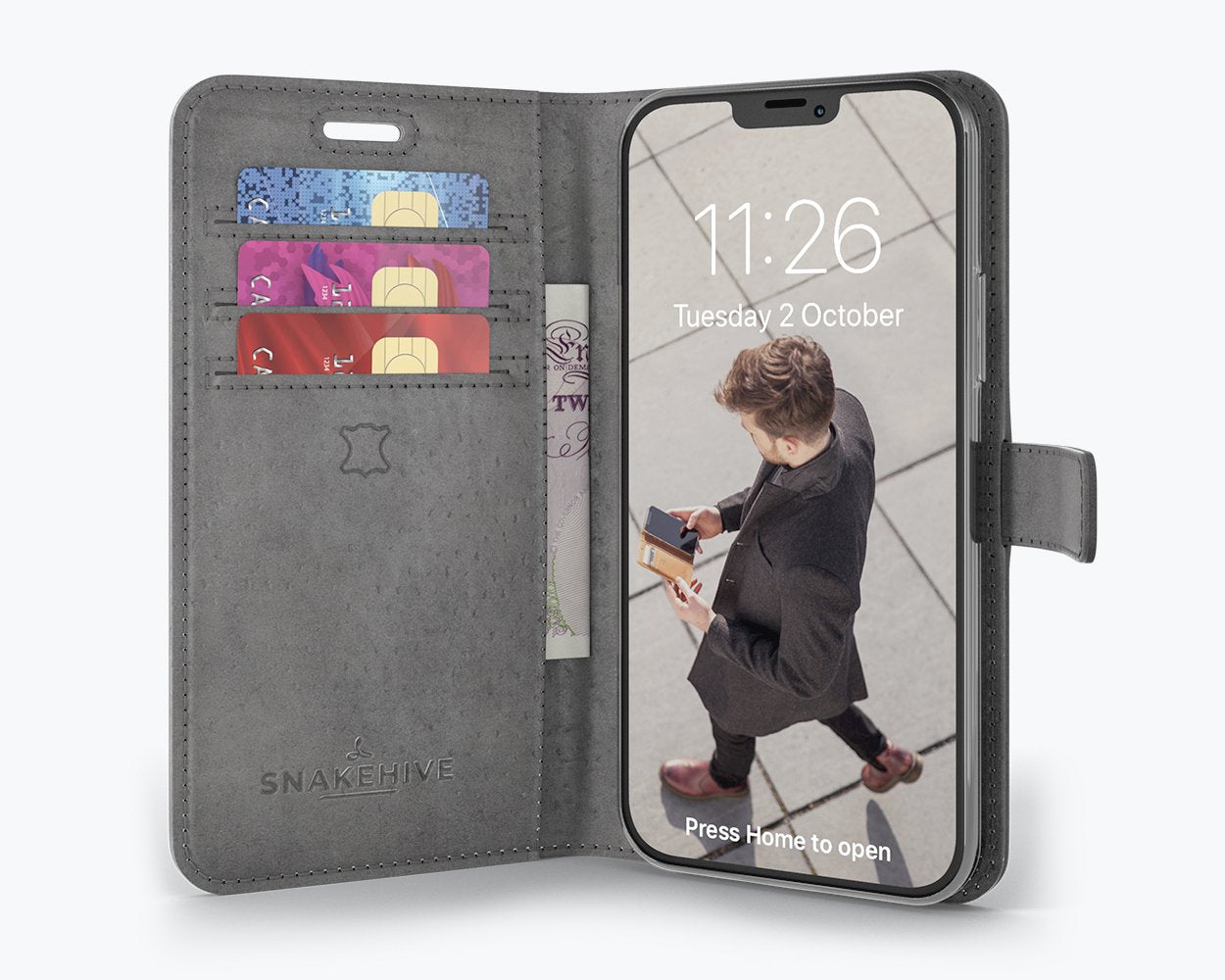 Apple iPhone 12 Mini - Vintage Leather Wallet Phone Case