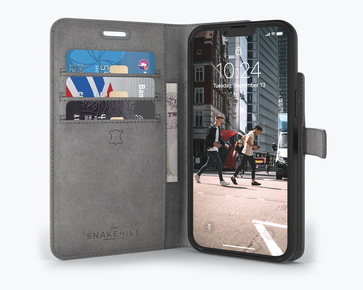 Apple iPhone 13 Mini - Vintage Leather Wallet Phone Case