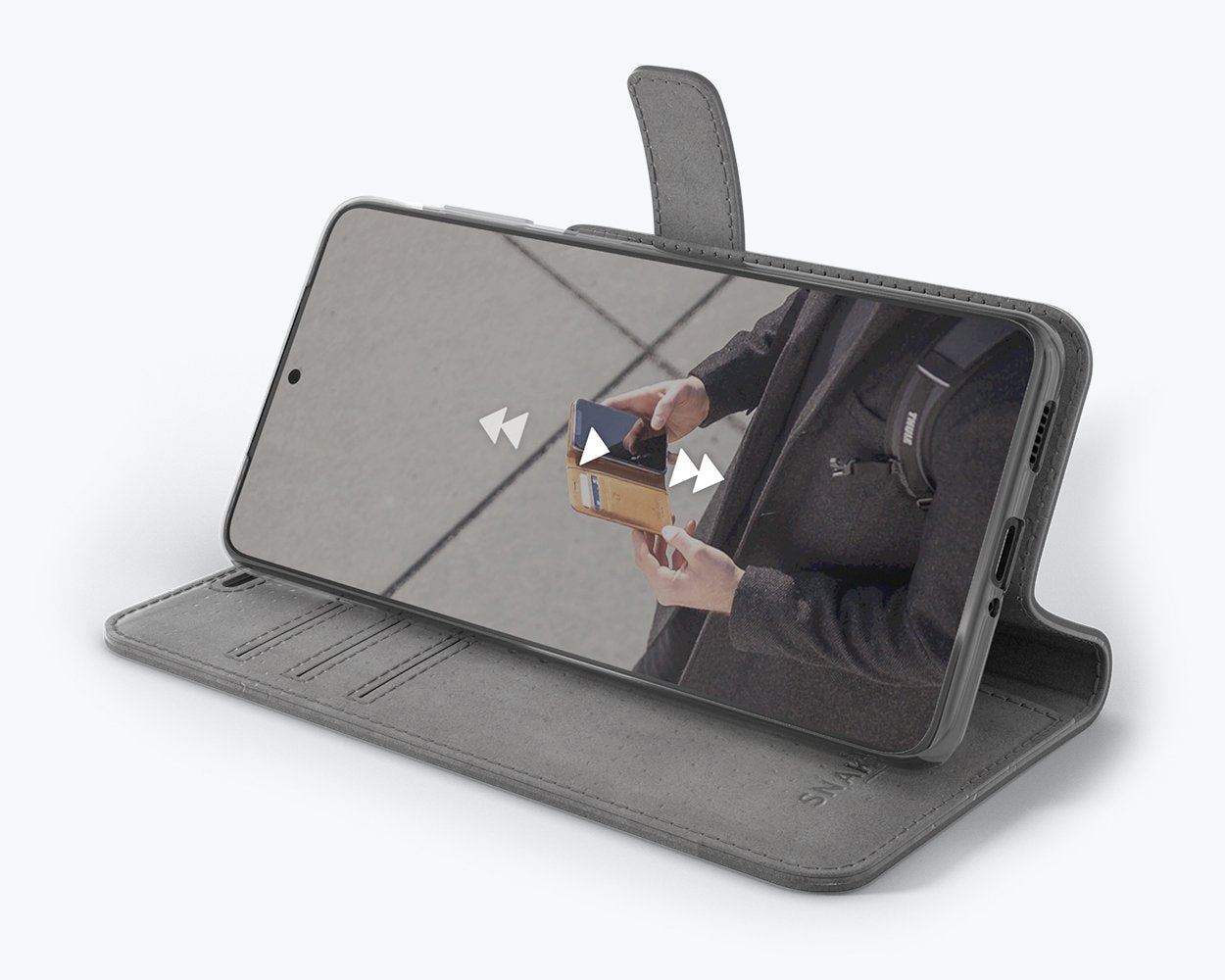 Samsung Galaxy S21 - Vintage Leather Wallet Phone Case