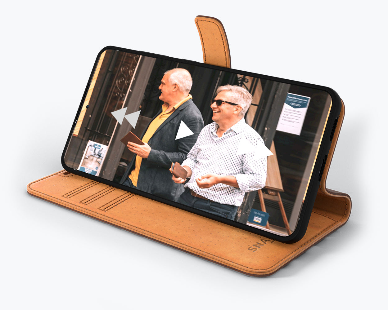 Samsung Galaxy S21 FE - Vintage Leather Wallet Phone Case