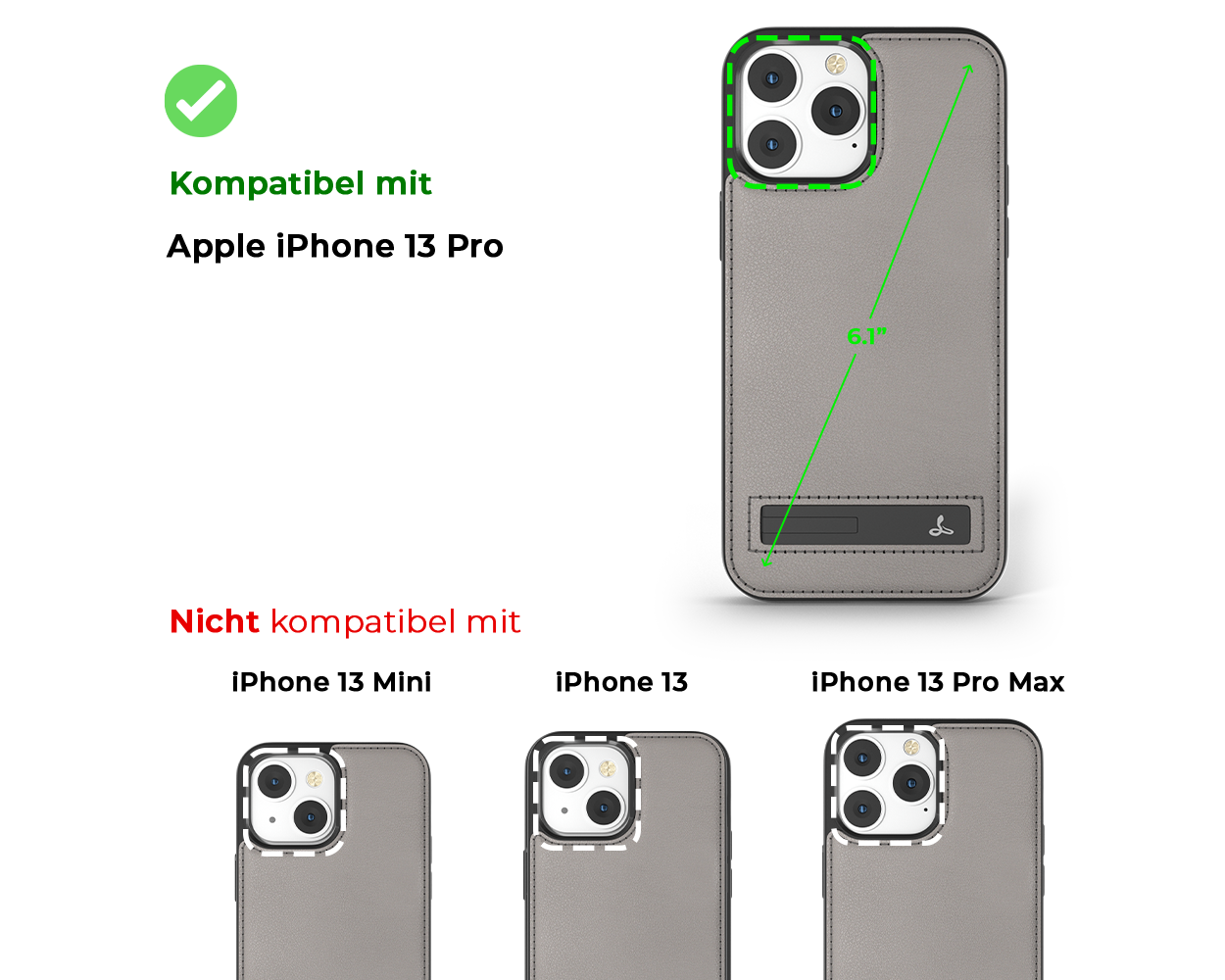 Apple iPhone 13 Pro - Metro Leather Phone Case