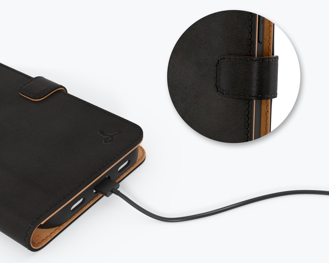 Apple iPhone 13 Mini - Vintage Leather Wallet Phone Case
