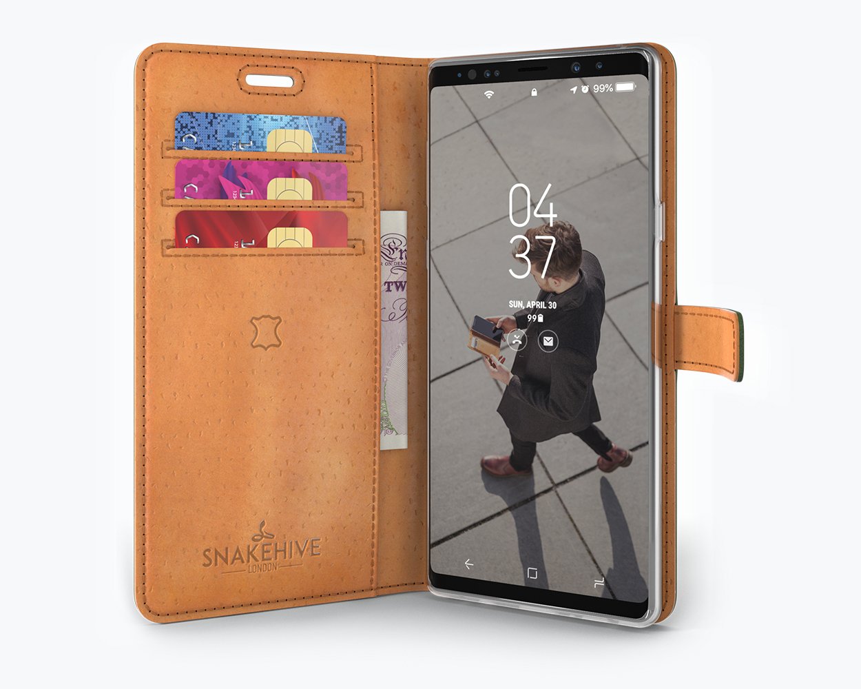 Samsung Galaxy Note 9 - Vintage Leather Wallet Phone Case