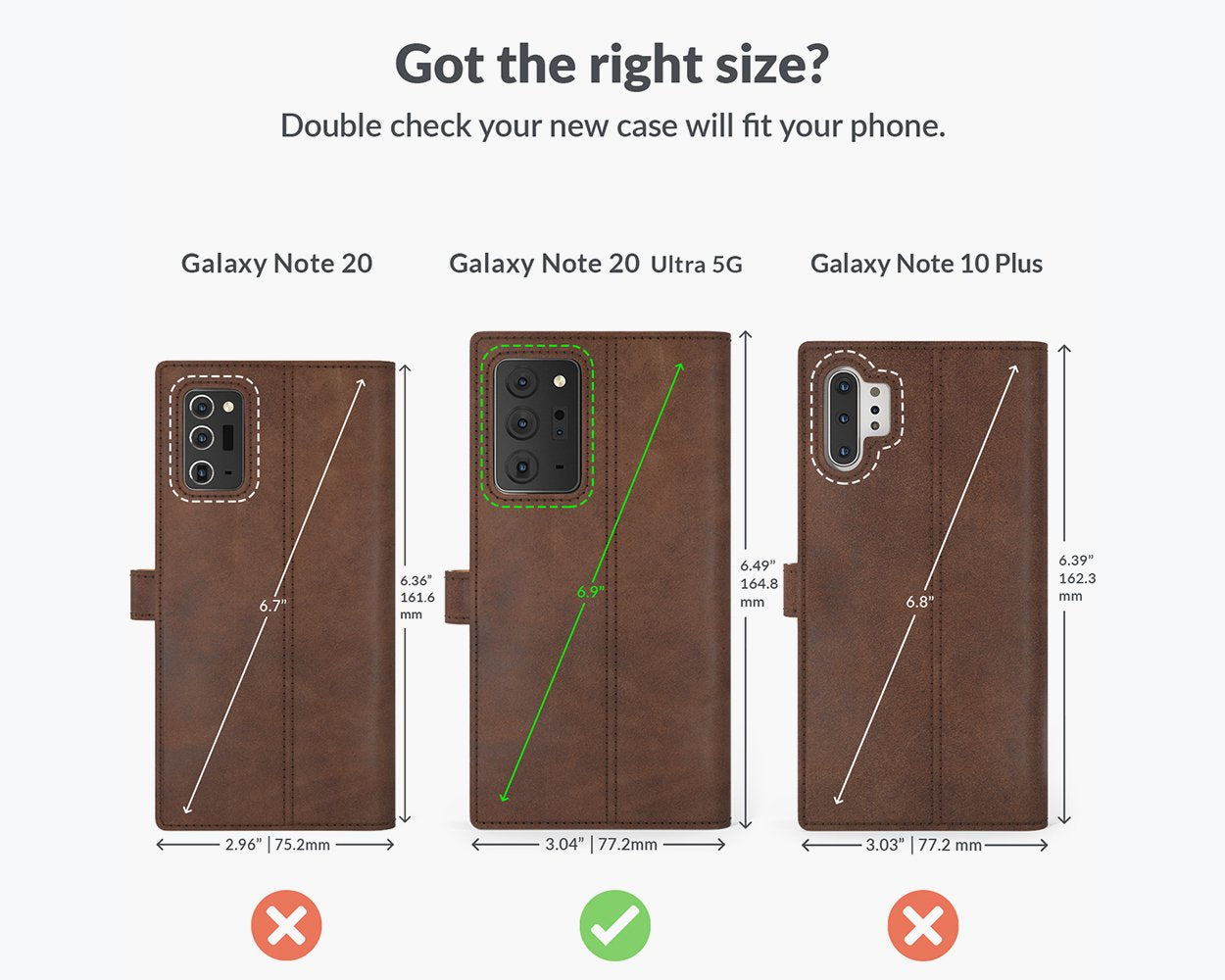 Samsung Galaxy Note 20 Ultra - Vintage Leather Wallet Phone Case