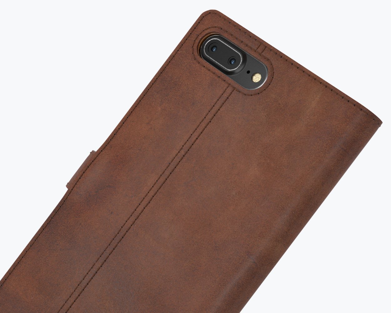 Apple iPhone 7 Plus - Vintage Leather Wallet Phone Case