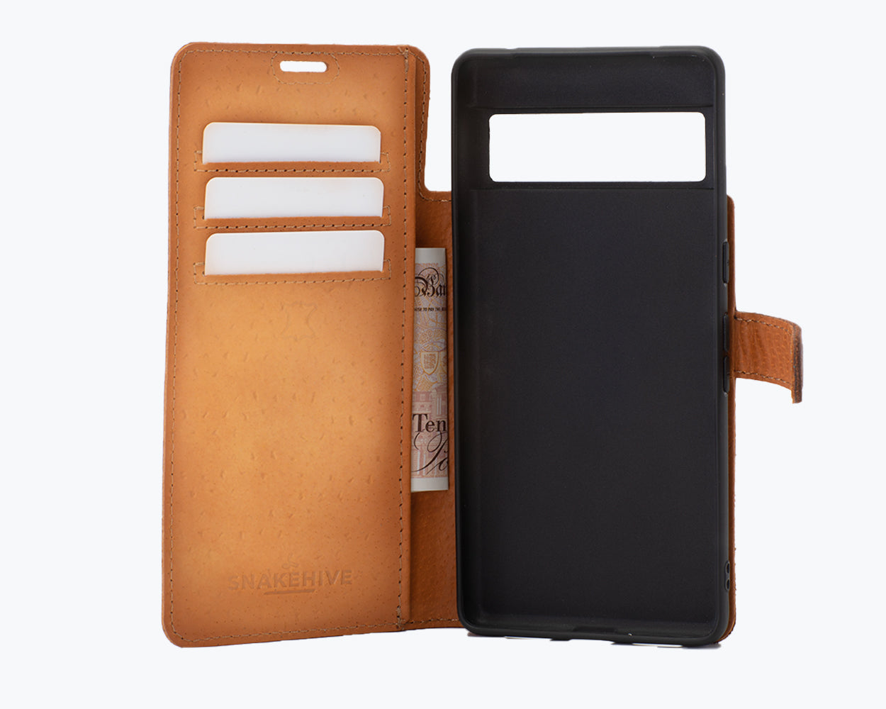 Google Pixel 6 - Vintage Leather Wallet Phone Case