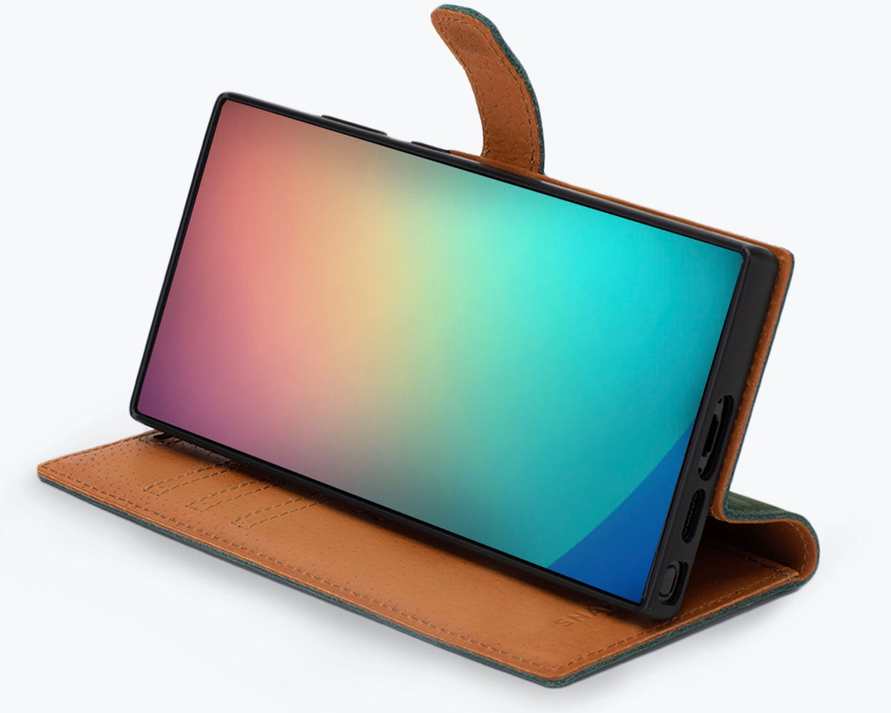 Samsung Galaxy S23 Ultra - Vintage Leather Wallet Phone Case