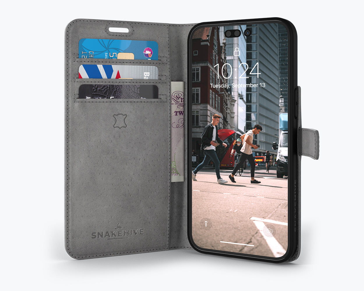 Apple iPhone 14 Pro Max - Vintage Leather Wallet Phone Case