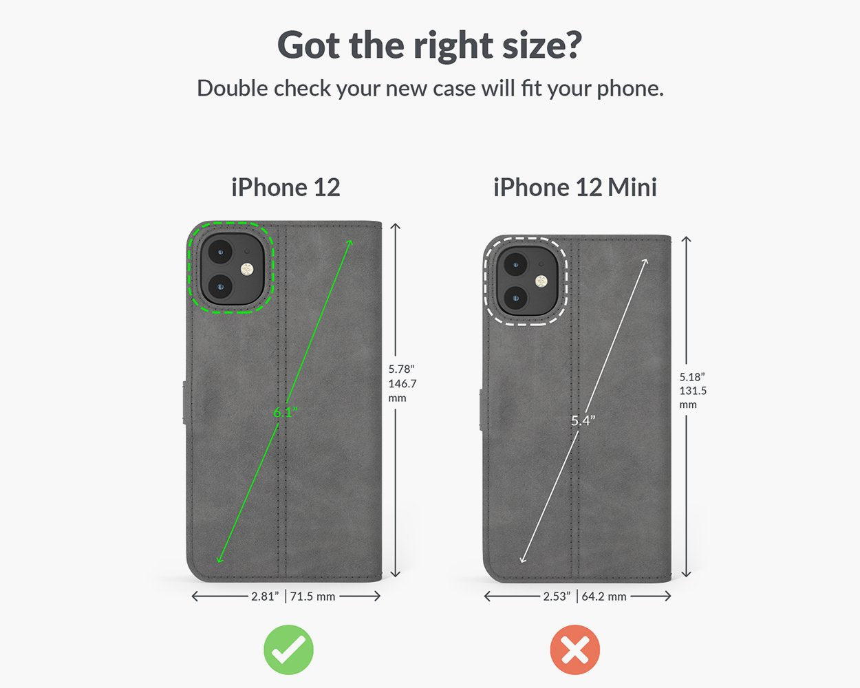 Apple iPhone 12 - Vintage Leather Wallet Phone Case