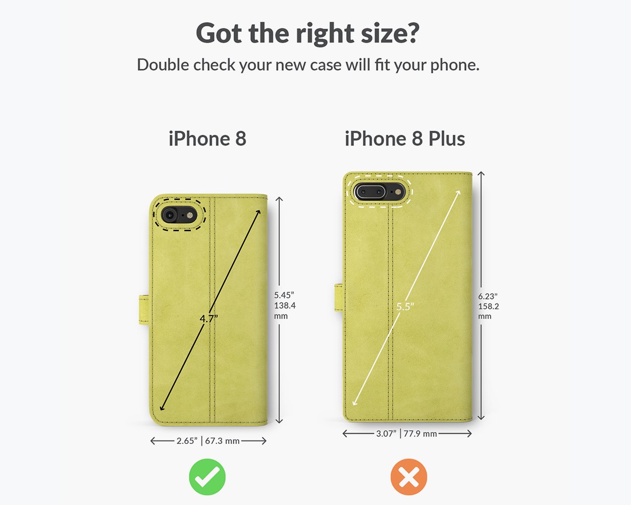 Apple iPhone 8 - Vintage Leather Wallet Phone Case