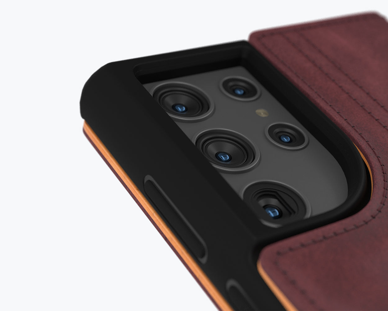 Samsung Galaxy S22 Ultra - Vintage Leather Wallet Phone Case