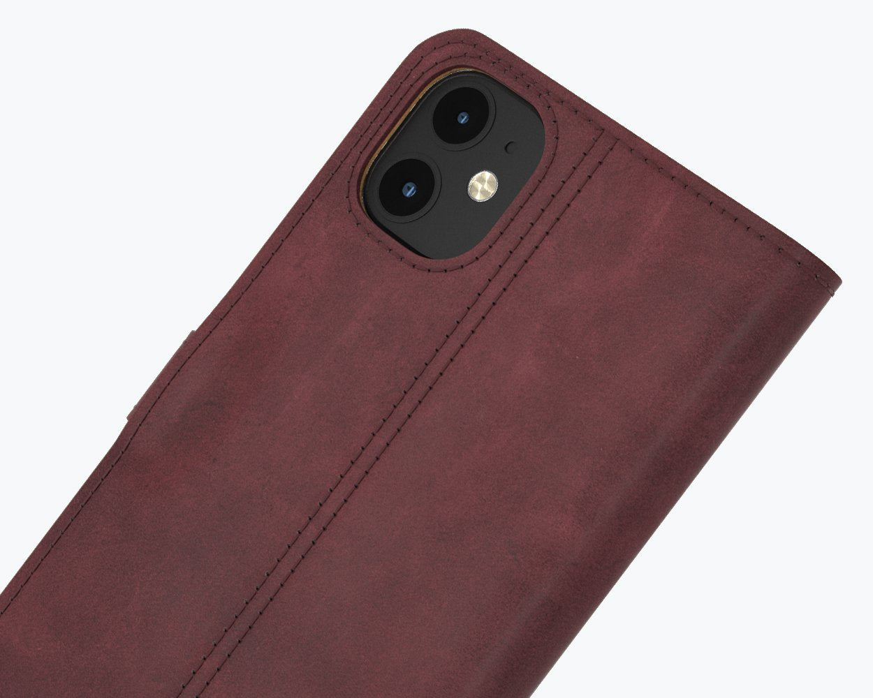 Apple iPhone 12 - Vintage Leather Wallet Phone Case