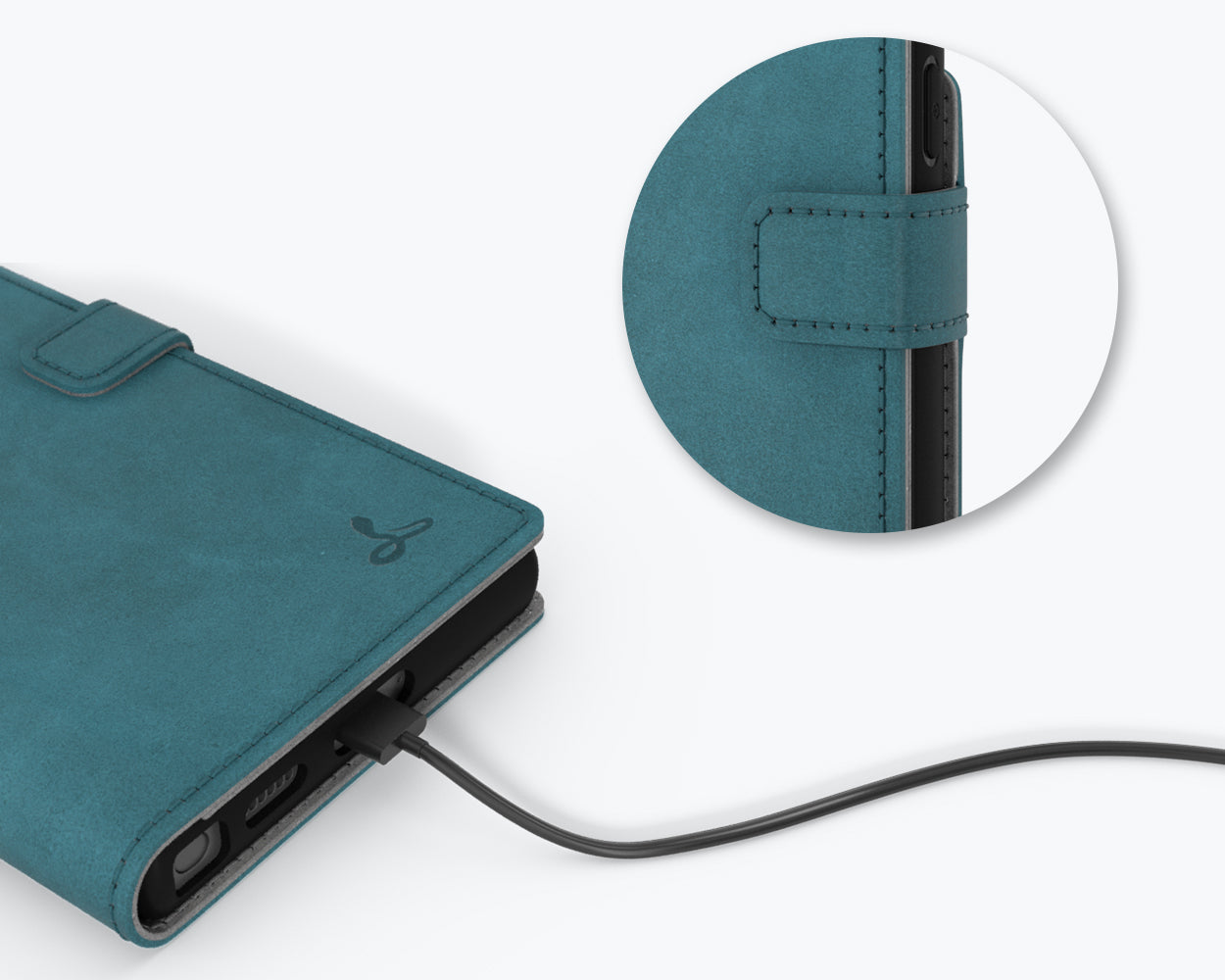 Samsung Galaxy S22 Ultra - Vintage Leather Wallet Phone Case