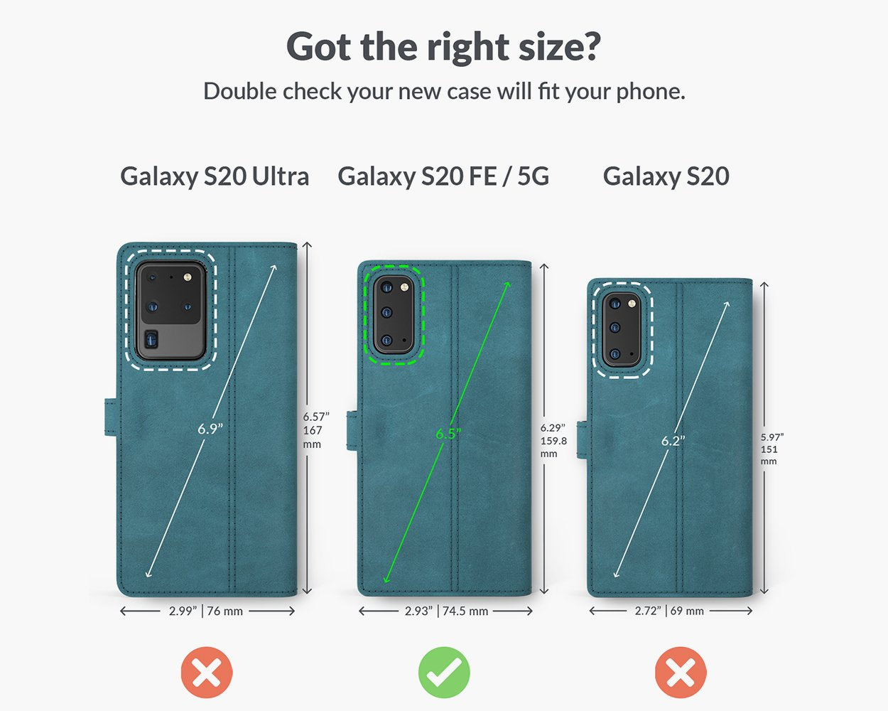 Samsung Galaxy S20 FE - Vintage Leather Wallet Phone Case