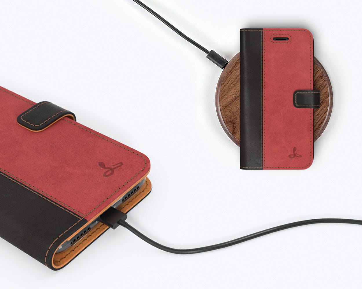 Vintage Two Tone Leather Wallet Apple Iphone 8 Ap - Snakehive UK