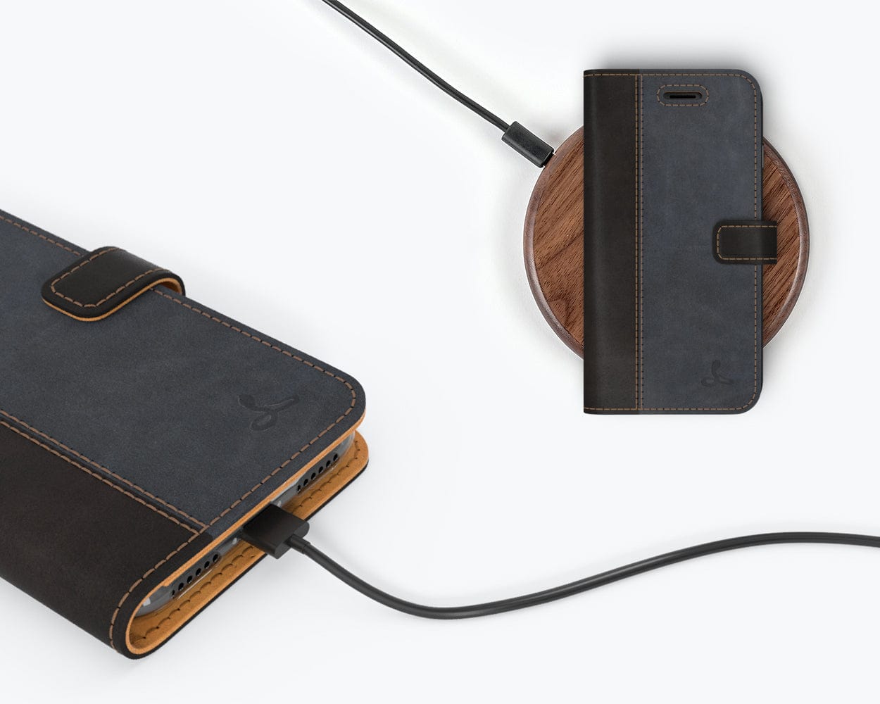 Vintage Two Tone Leather Wallet Apple Iphone 8 Ap - Snakehive UK