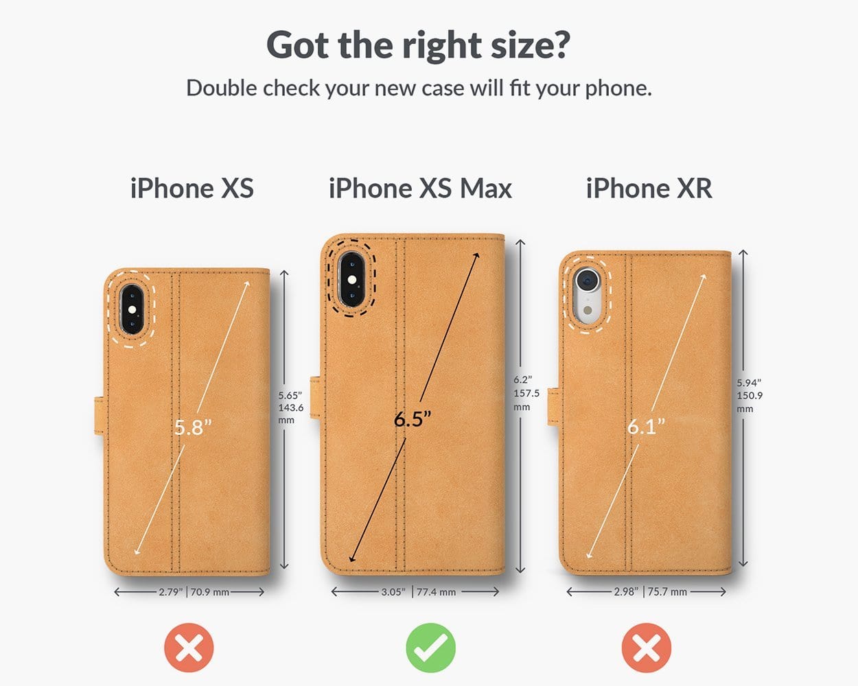 Apple iPhone XS Max - Vintage Leather Wallet (Almost Perfect) Honey Gold Apple iPhone XS Max - Snakehive UK